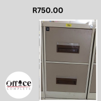 CA3 - Steel filing cabinet 2 x drawer R750.00